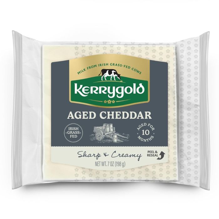 KERRYGOLD: Sharp and Creamy Aged Cheddar, 7 oz