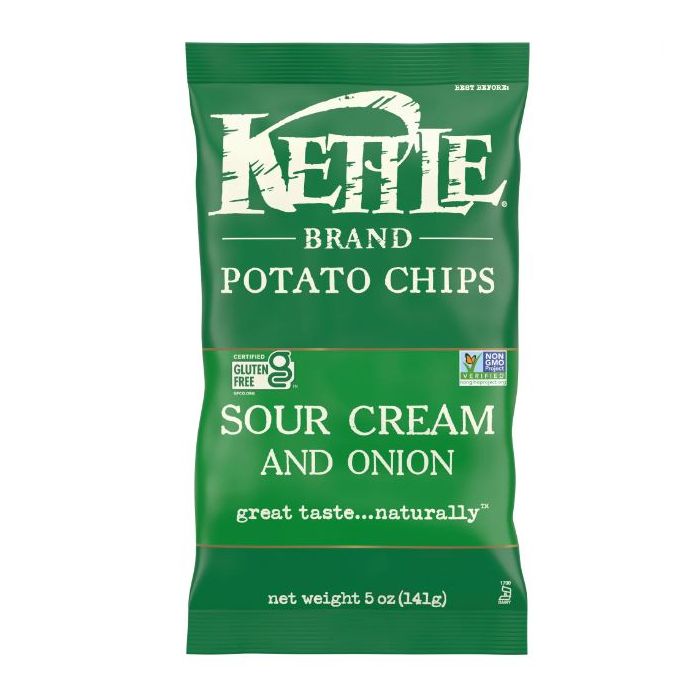 KETTLE FOODS: Sour Cream and Onion Potato Chips, 5 oz
