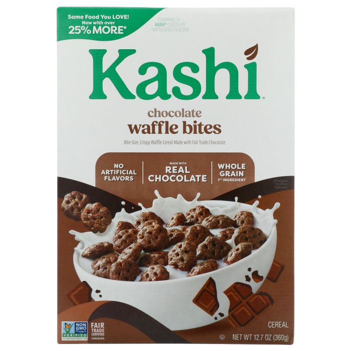 KASHI: Chocolate Waffle Bites Cereal, 12.7 oz