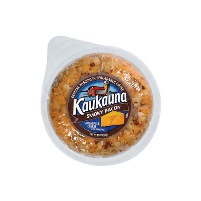 KAUKAUNA: Spreadable Cheese Ball Smoky Bacon, 10 oz