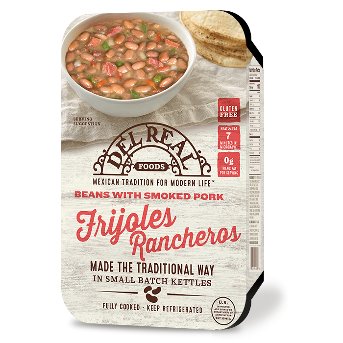 DEL REAL FOODS: Frijoles Rancheros Beans with Smoked Pork, 24 oz