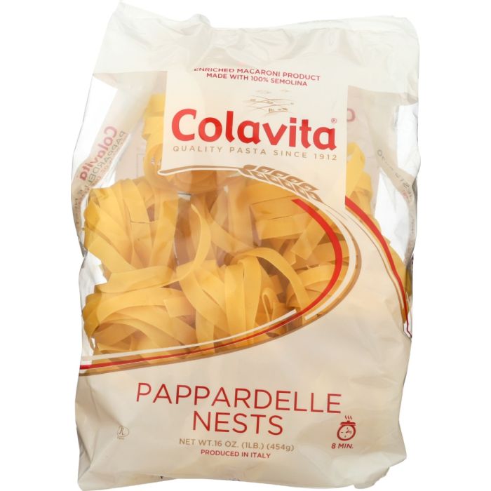 COLAVITA: Pasta Pappardelle Nest, 16 OZ