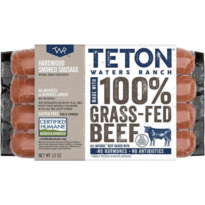 TETON WATERS: Sausage Hardwood Smoked Beef, 10 oz