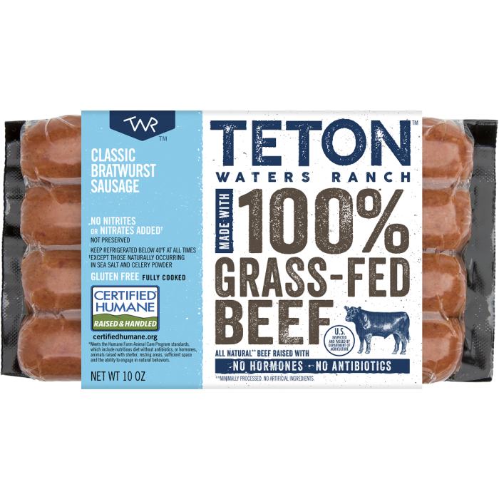 TETON WATERS RANCH: Classic Bratwurst Sausage, 10 oz