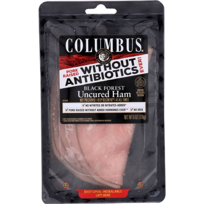 COLUMBUS: Black Forest Uncured Ham, 6 oz