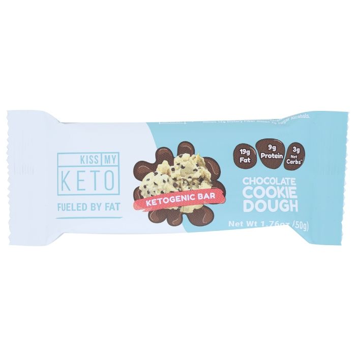 KISS MY KETO: Chocolate Cookie Dough Keto Bar, 1.76 oz