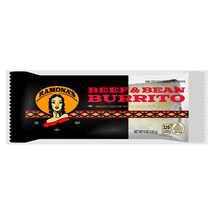 RAMONAS: Burrito Frozen Beef And Bean, 5 oz