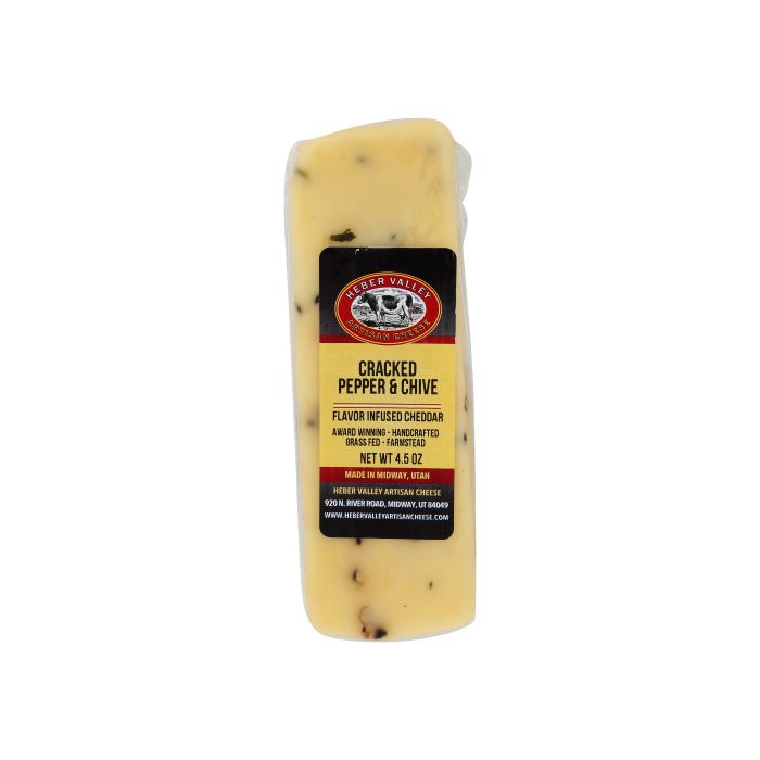 HEBER VALLEY ARTISAN CHEESE: Cheese Cracked Pepper Chive, 4.5 oz