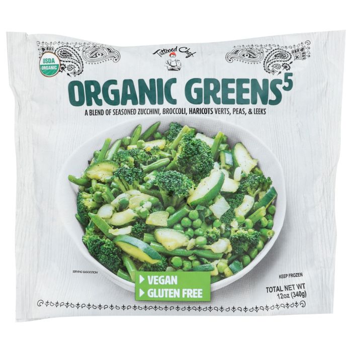 TATTOOED CHEF: Organic Greens 5 Blend, 12 oz