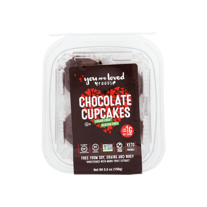 YOU ARE LOVED FOODS: Cupcakes Chocolate Sugar Free, 5.5 oz