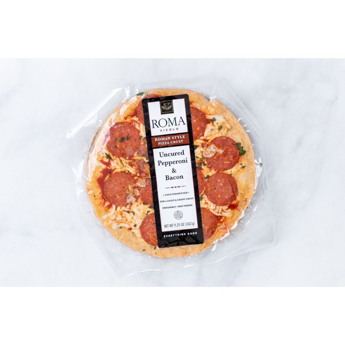 ROMA VICOLO: Uncured Pepperoni & Bacon Pizza, 9.25 oz