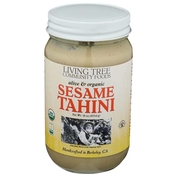 LIVING TREE COMMUNITY FOODS: Alive & Organic Sesame Tahini, 16 oz