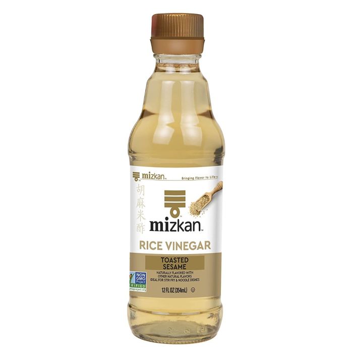 MIZKAN: Toasted Sesame Rice Vinegar, 12 oz