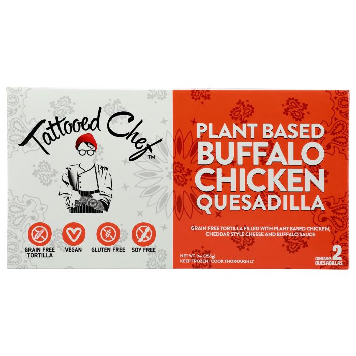 TATTOOED CHEF: Plant Based Buffalo Chicken Quesadilla, 9 oz