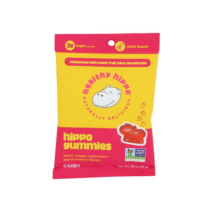 HEALTHY HIPPO: Candy Hippo Gummies, 1.8 OZ