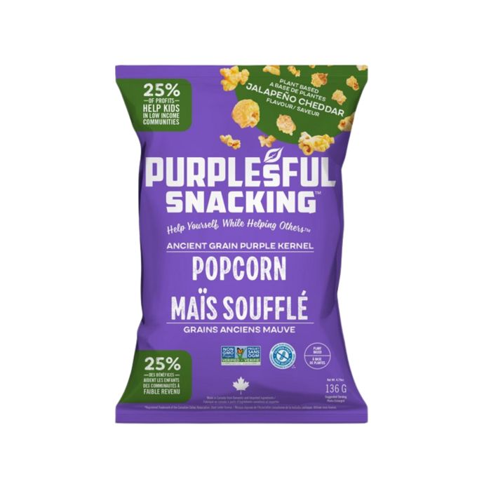 PURPLESFUL: Jalapeno Cheddar Popcorn, 4.79 oz