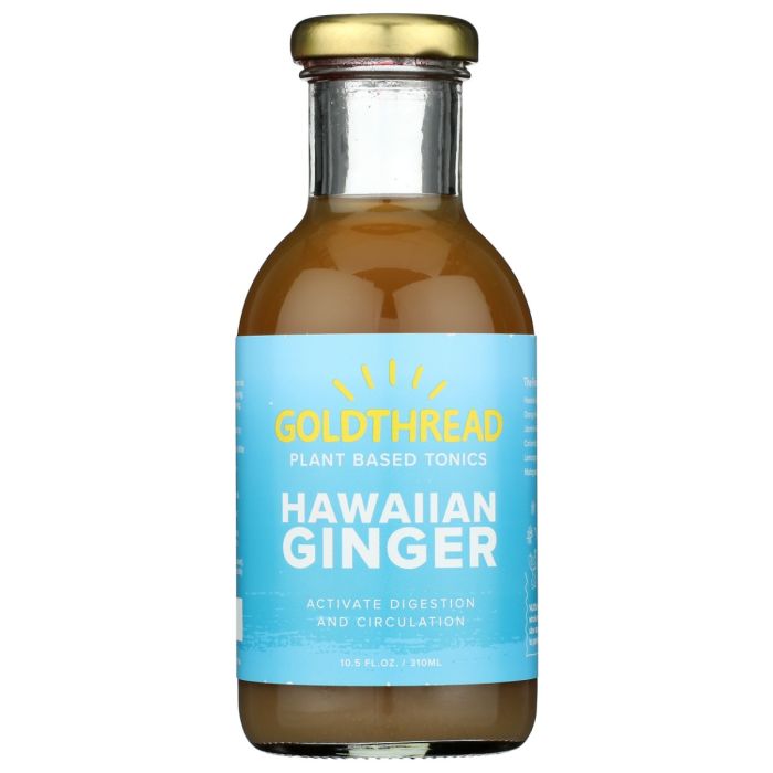 GOLDTHREAD: Hawaiian Ginger Plant Based Tonics, 10.5 fo