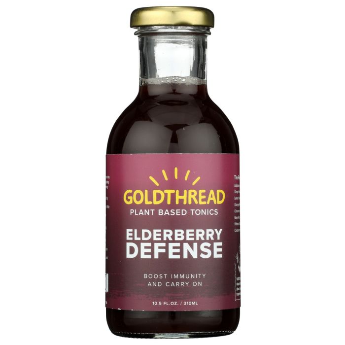 GOLDTHREAD: Elderberry Defense Plant Based Tonics, 10.5 fo