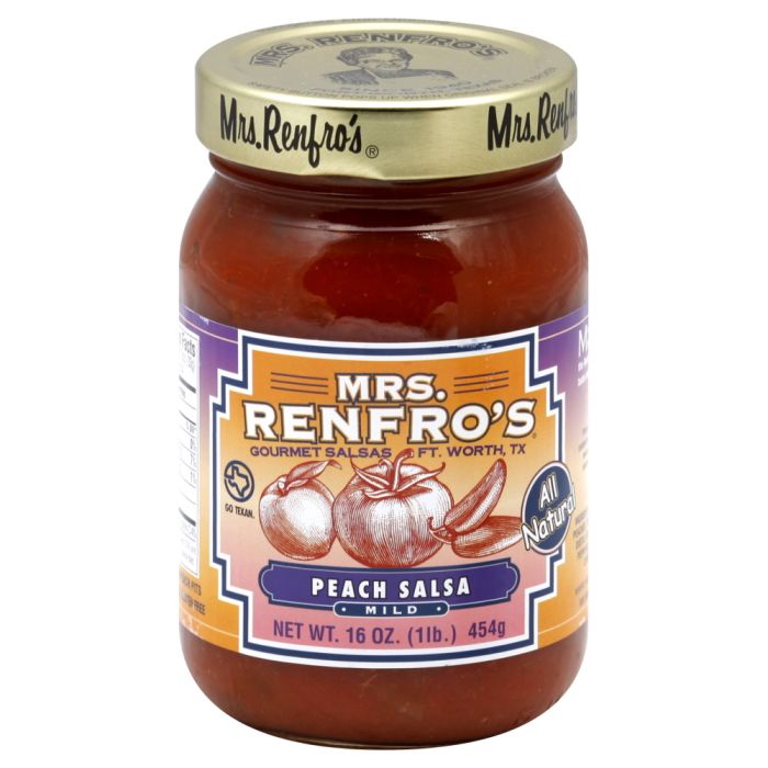 MRS. RENFRO'S: Mild Peach Salsa, 16 oz