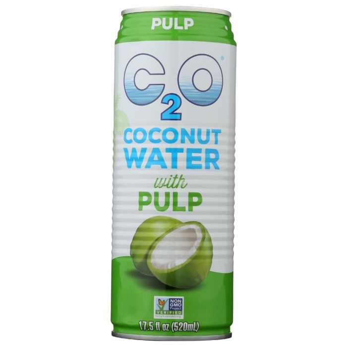 C2O: Pure Coconut Water With Pulp, 17.5 Oz