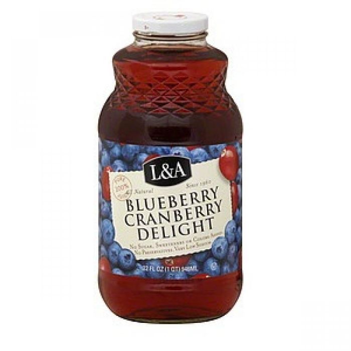 L & A: Blueberry/Cranberry Juice Delight, 32 oz