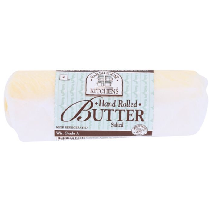 FARMHOUSE KITCHENS: Hand Rolled Lightly Salted Butter, 8 oz