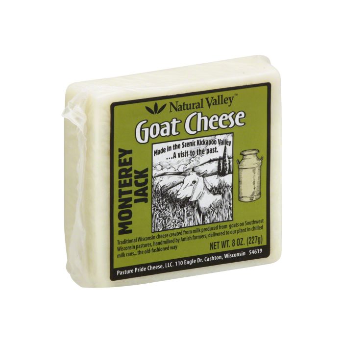 NATURAL VALLEY: Monterey Jack Goat Cheese, 8 oz