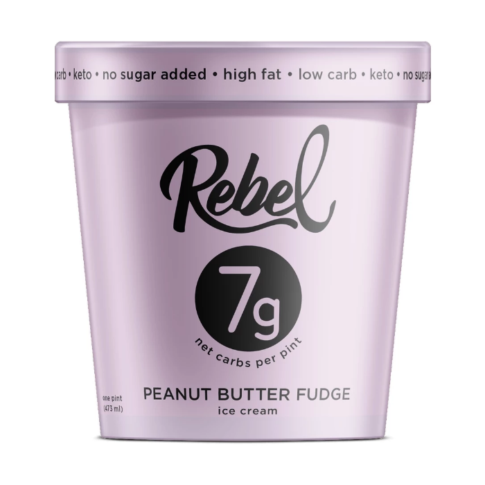 REBEL: Ice Cream Peanut Butter Fudge, 1 pt