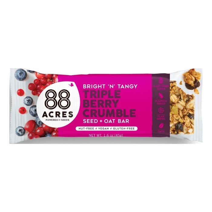 88 ACRES: Triple Berry Seed Bar, 1.6 oz
