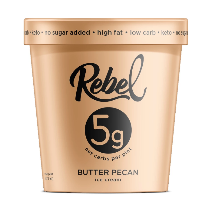 REBEL: Ice Cream Butter Pecan, 1 pt