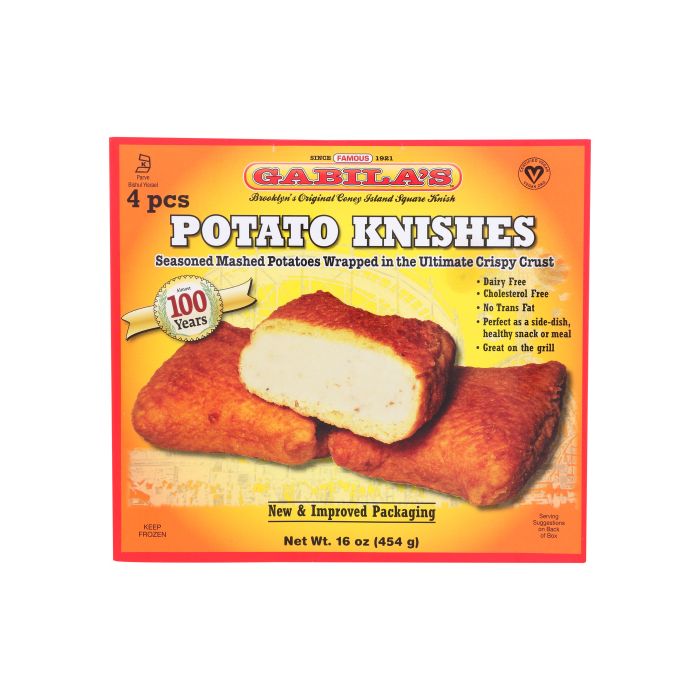 GABILA: Potato Knishes 4 Pack, 16 oz