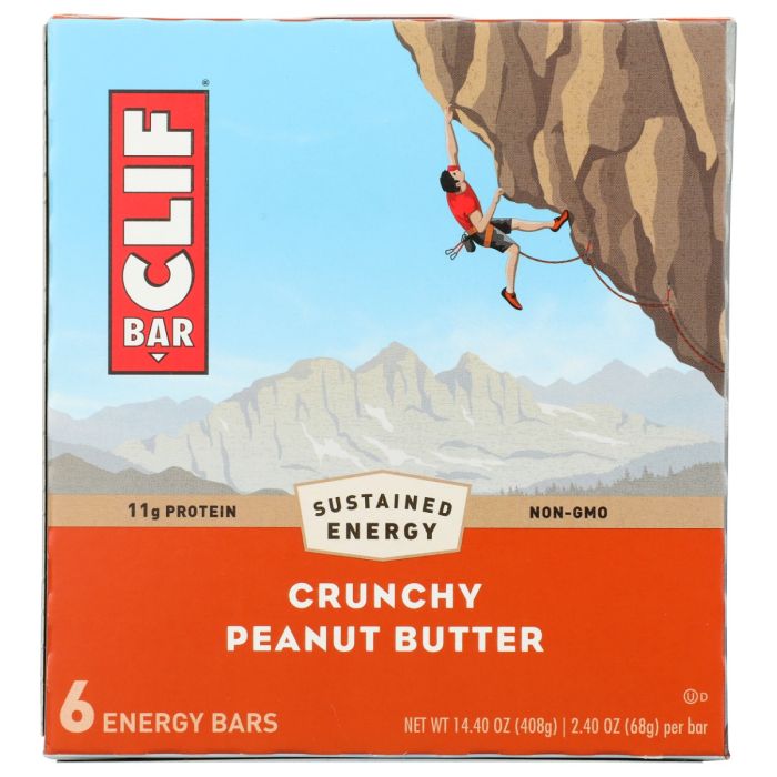 CLIF: Bar Crunchy Peanut Butter 6 pc, 14.4 oz