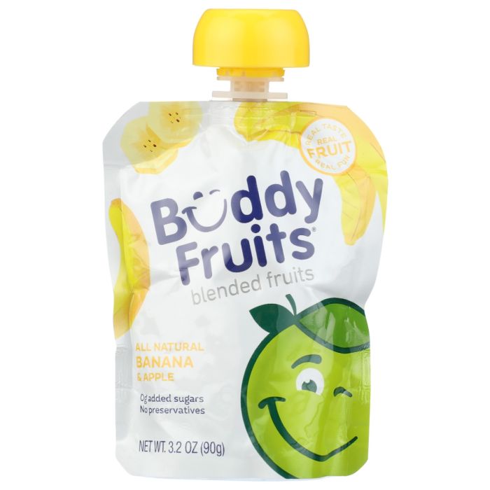 BUDDY FRUITS: Banana And Apple Blended Fruits, 3.2 oz
