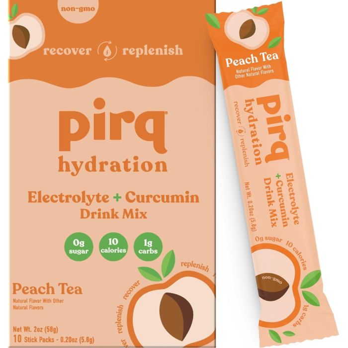 PIRQ: Peach Hydration Drink Mix, 10 pk