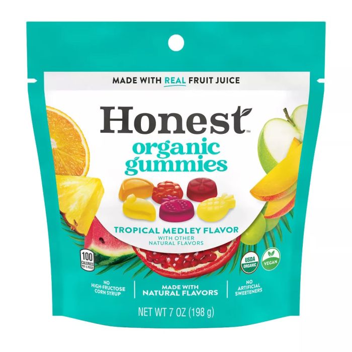HONEST: Tropical Medley Flavored Organic Gummies, 7 oz