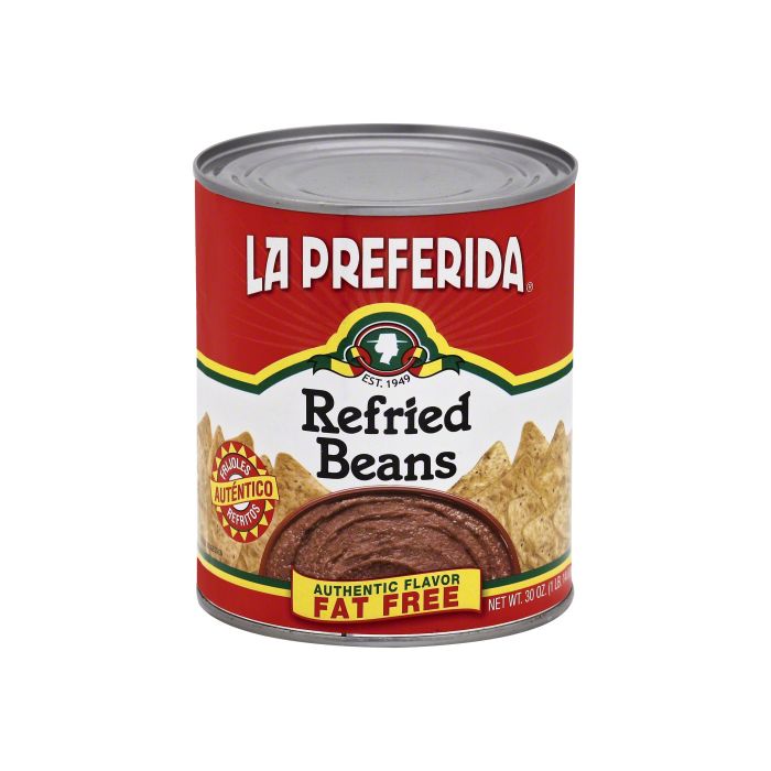 LA PREFERIDA: Authentic Flavor Fat Free Refried Beans, 30 oz