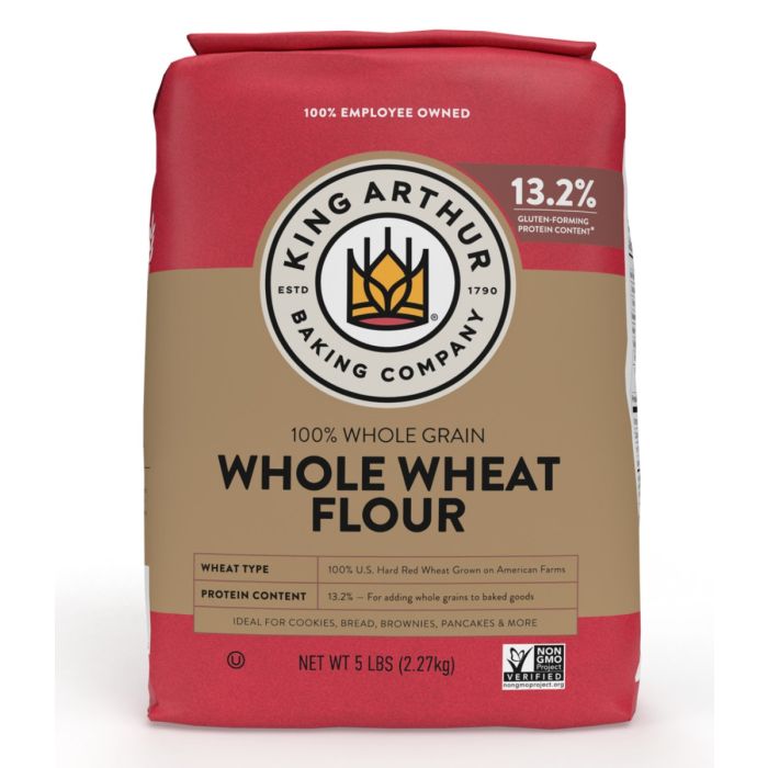 KING ARTHUR: 100 Percent Whole Wheat Flour, 5 lb