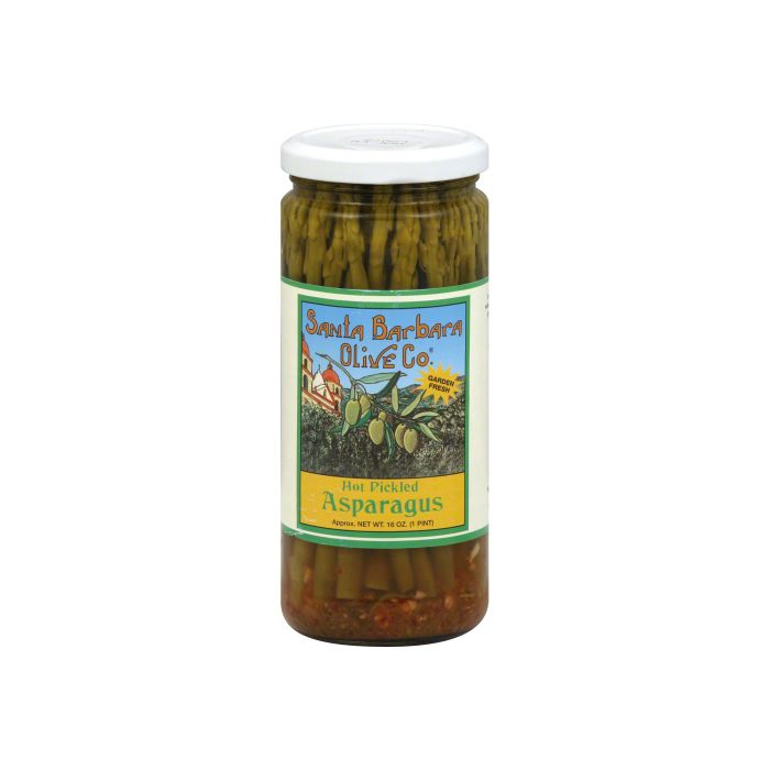 SANTA BARBARA: Asparagus Pickled Hot, 16 oz
