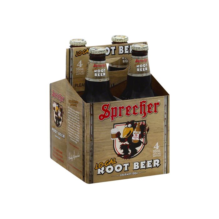 SPRECHER: Soda Root Beer Low Cal 4Pk, 64 fo