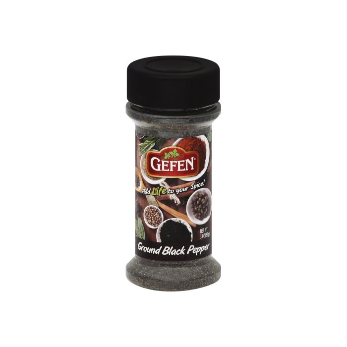 GEFEN: Ground Black Pepper, 3 oz