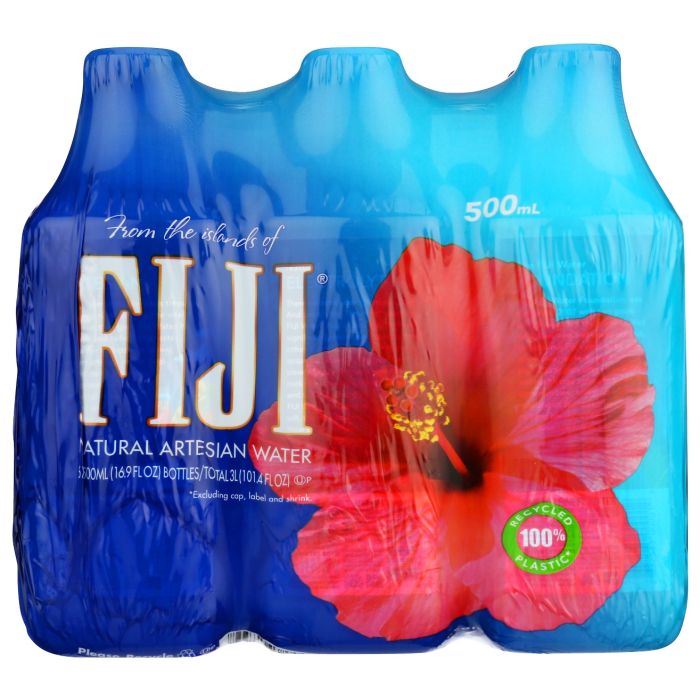 FIJI WATER: Natural Artesian Bottled Water, 101.4 fo