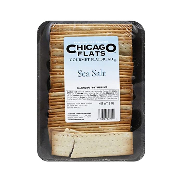 CHICAGO FLATS: Sea Salt Gourmet Flatbread, 8 oz