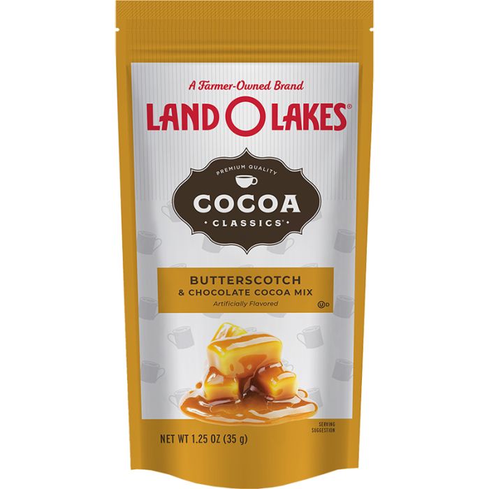 LAND O LAKES: Butterscotch & Chocolate Cocoa Mix, 1.25 oz