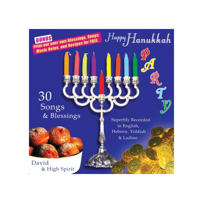 DAVIDA: Real Complete Happy Hanukkah Party Music CD, 1 ea
