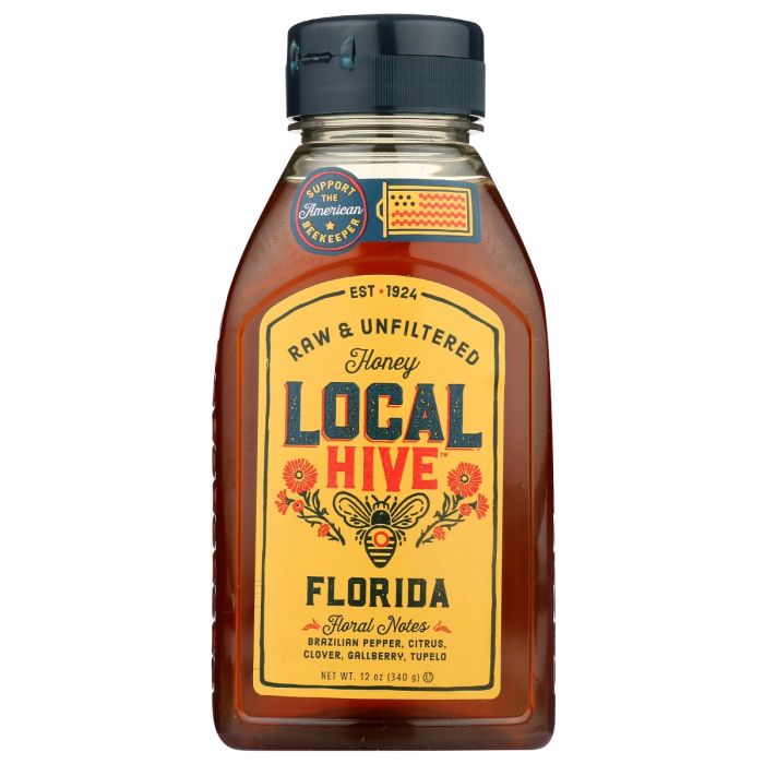 LOCAL HIVE: Raw & Unfiltered Florida Honey, 12 oz