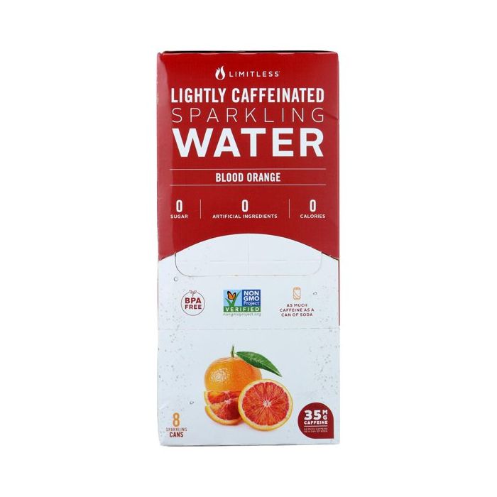 LIMITLESS: Blood Orange Sparkling Water 8 Pk, 96 fo