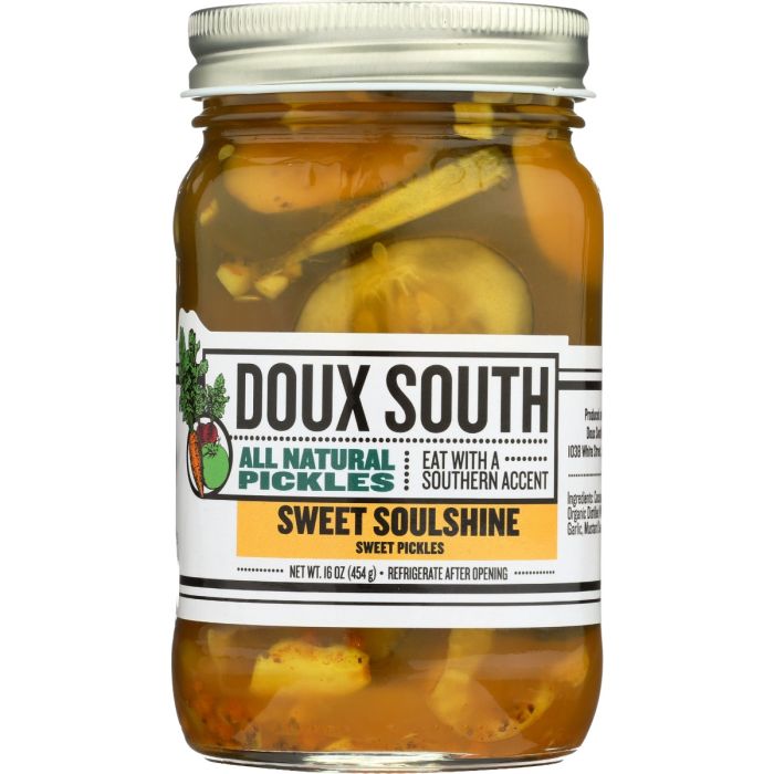 DOUX SOUTH: Sweet Soulshine Sweet Pickles, 16 oz