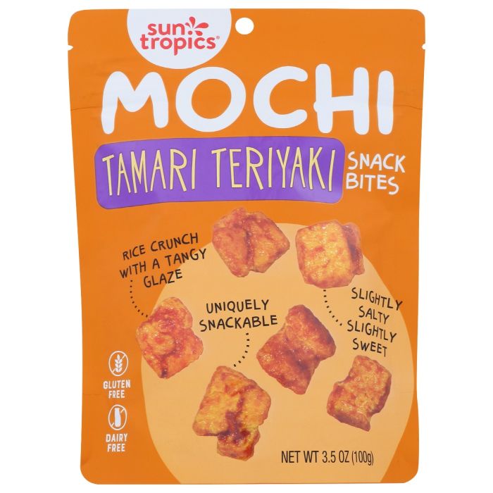 SUN TROPICS: Mochi Tamari Teriyake Snack Bites, 3.5 oz