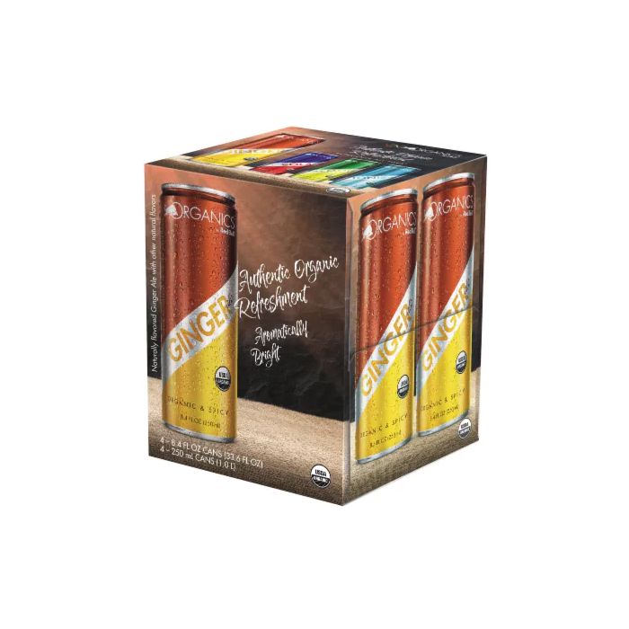 ORGANICS BY RED BULL: Organic Ginger Ale 4Pk, 33.6 fo