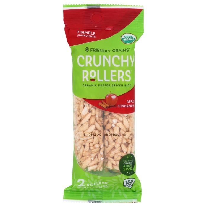 FRIENDLY GRAINS: Rice Roller Apple Cinmn, 0.9 oz